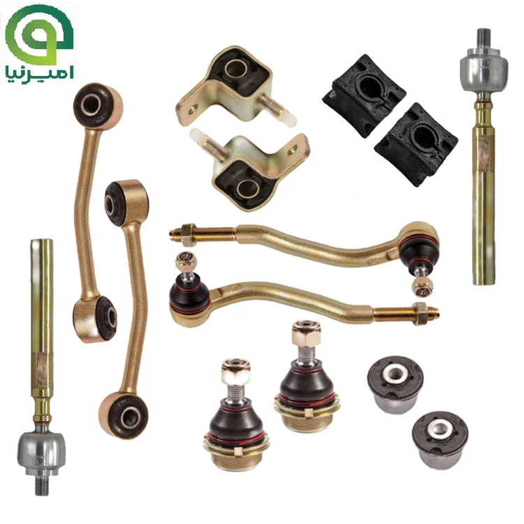 مجموعه جلوبندی کامل پژو 405 امیرنیا+ گوی فرمان ( اصلی با شناسه کالا ) 14 عددی